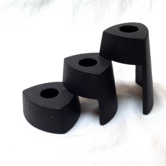 Unbraded Other - Tiered Candle Holder Metal Tower Home Decor Accent Black Fall‎ Christmas Holiday